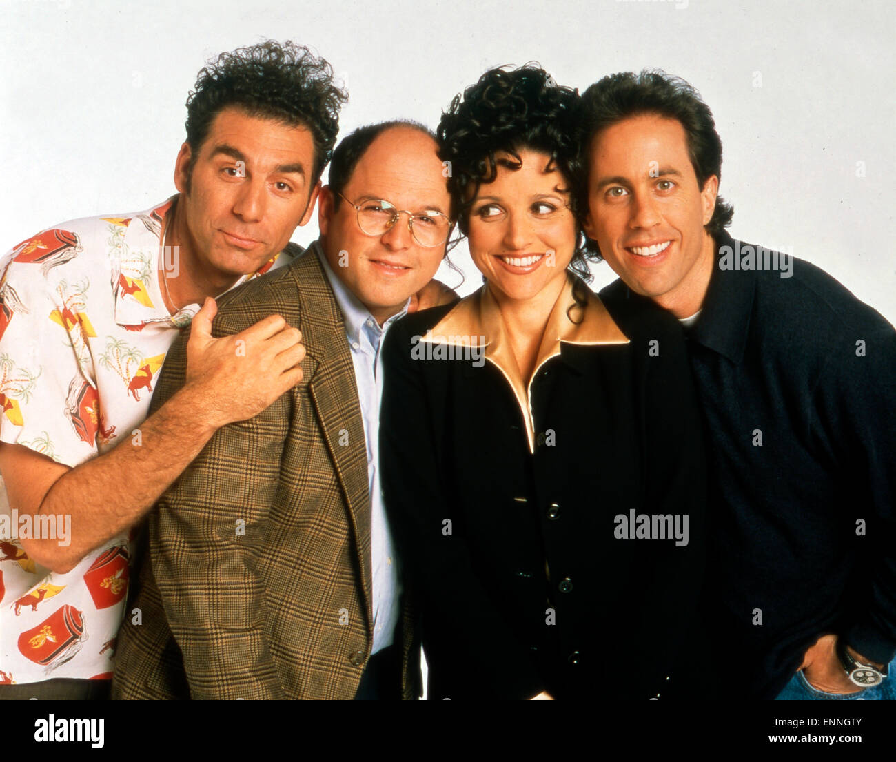Seinfeld, USA 1990 - 1998, TV Comedy Serie, Darsteller: Jerry Seinfeld, Julia Louis Dreyfus, Jason Alexander, Michael Richards Stock Photo