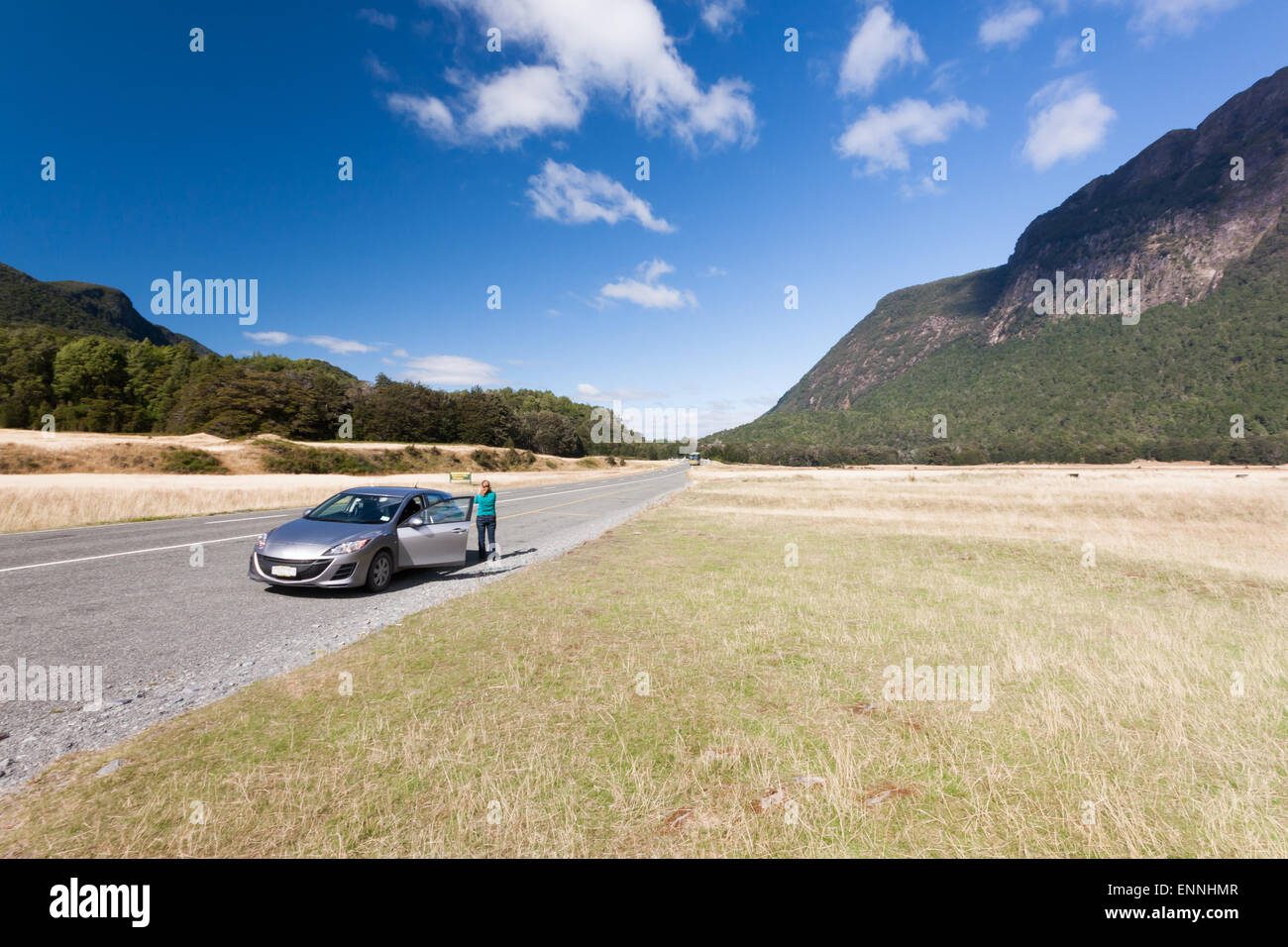 The Ter Arnau Milford highway in Southland, South Island,New Zealand Stock Photo