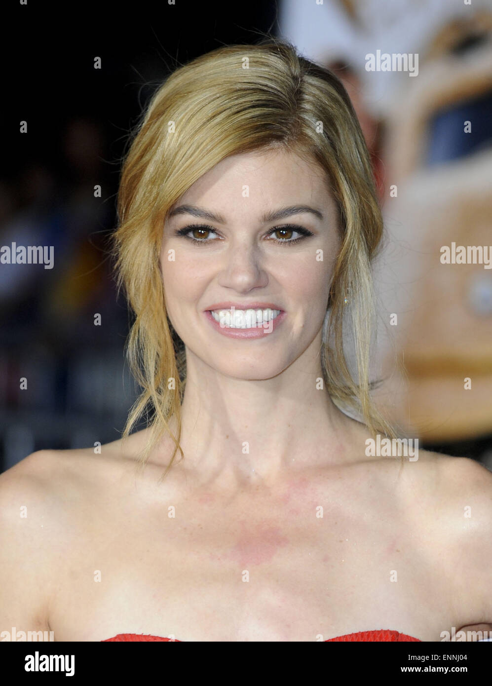 L.A. premiere of 'Dumb and Dumber' held at The Regency Village Theatre in Westwood - Red Carpet Arrivals  Featuring: Rachel Melvin Where: Los Angeles, California, United States When: 03 Nov 2014 Stock Photo