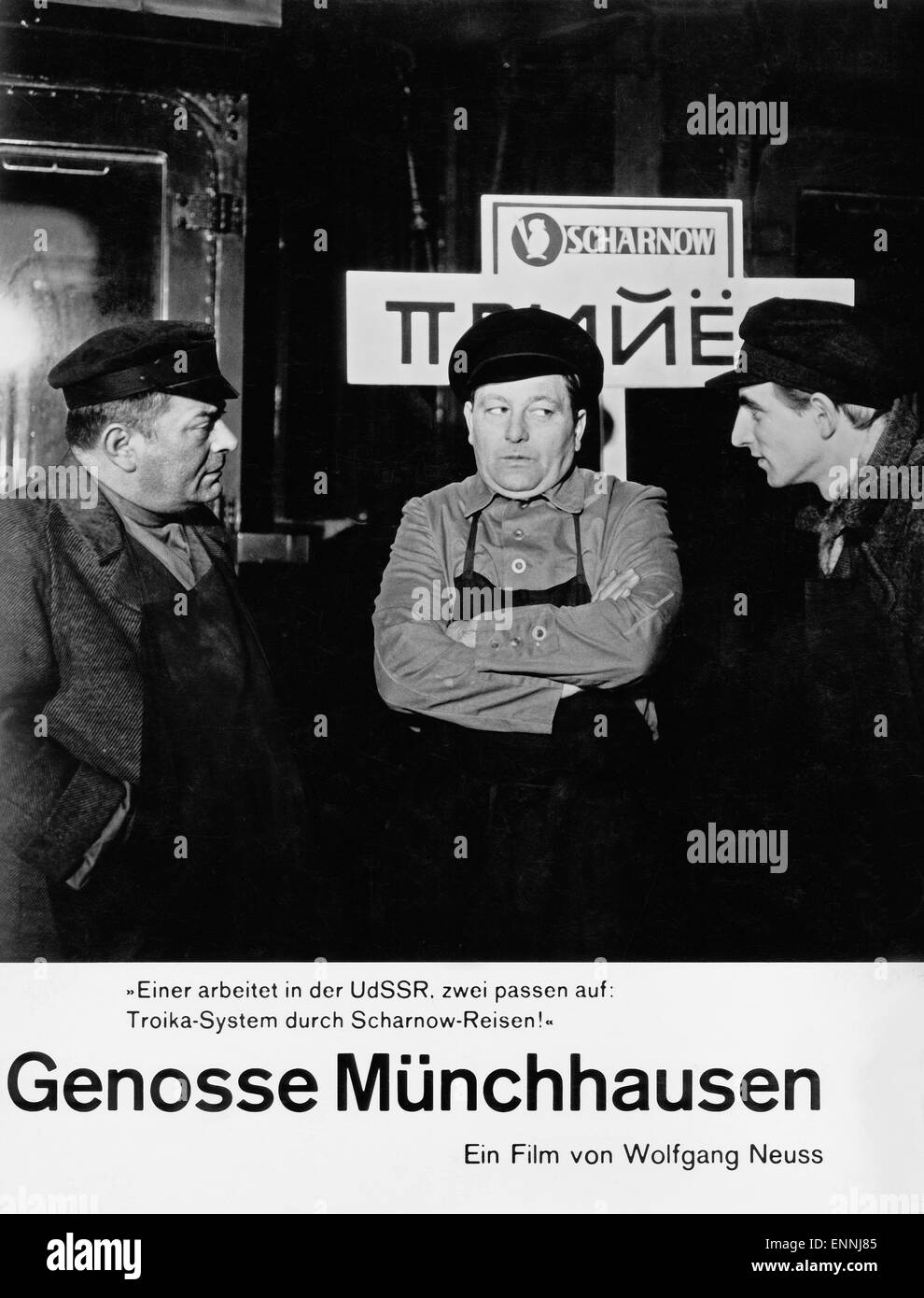 Genosse Münchhausen, Deutschland 1962, Regie: Wolfgang Neuss, Darsteller: Wolfgang Neuss Stock Photo