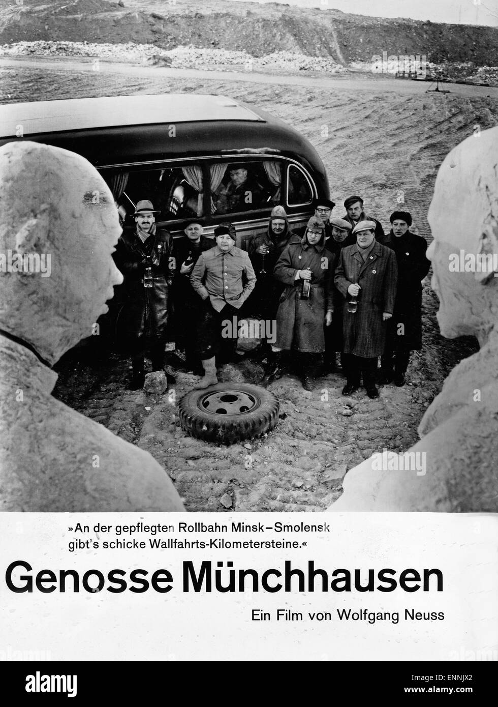 Genosse Münchhausen, Deutschland 1962, Regie: Wolfgang Neuss, Darsteller: Wolfgang Neuss Stock Photo