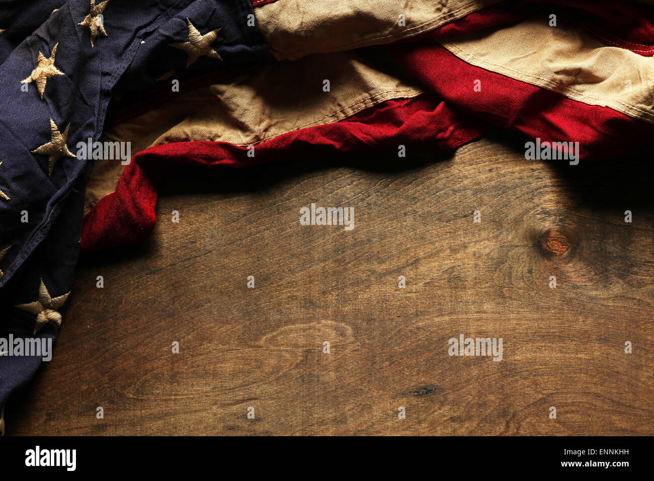 Old American flag background for Memorial Day or 4th of July Stock ...