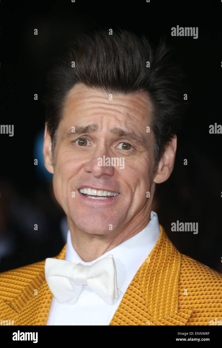 Dumb And Dumber To - Los Angeles Premiere  Featuring: Jim Carrey Where: Westwood, California, United States When: 04 Nov 2014 Stock Photo