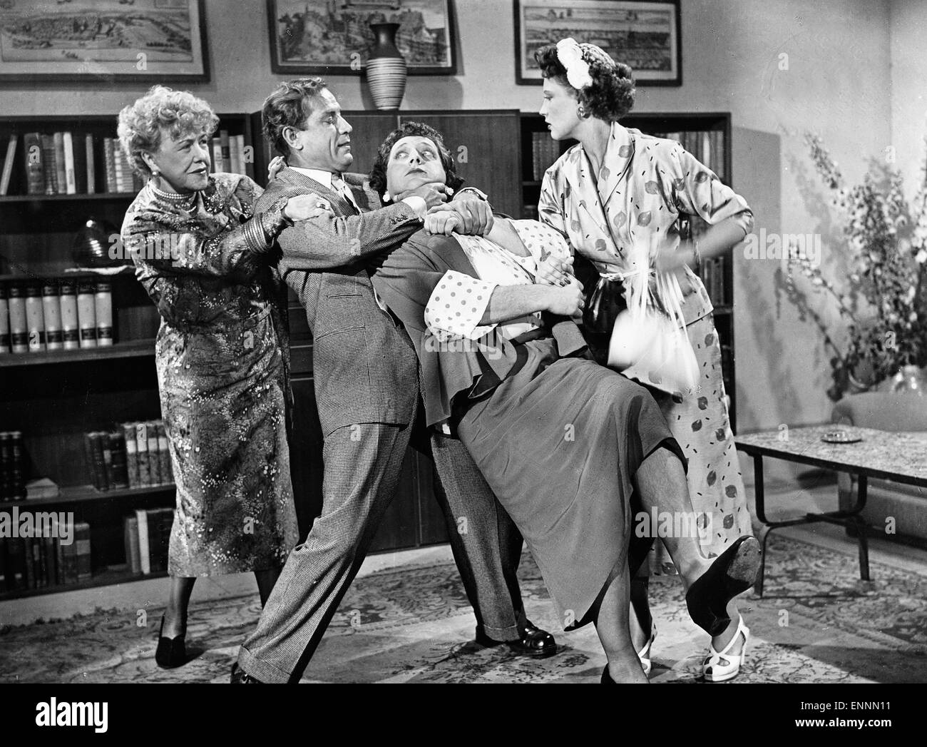Tante Jutta aus Kalkutta, Deutschland 1953, Regie: Karl Georg Külb, Darsteller: Ida Wüst, Viktor Staal, Gunther Philipp, Ingrid  Stock Photo