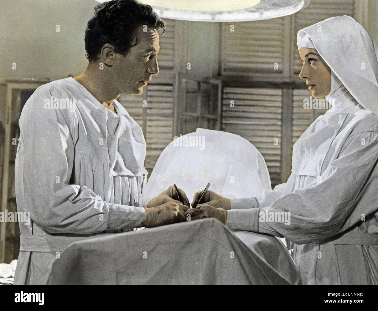 The Nun's Story, aka Geschichte einer Nonne, USA, 59, Regie: Fred Zinnemann, Darsteller: Audrey Hepburn, Peter Finch Stock Photo