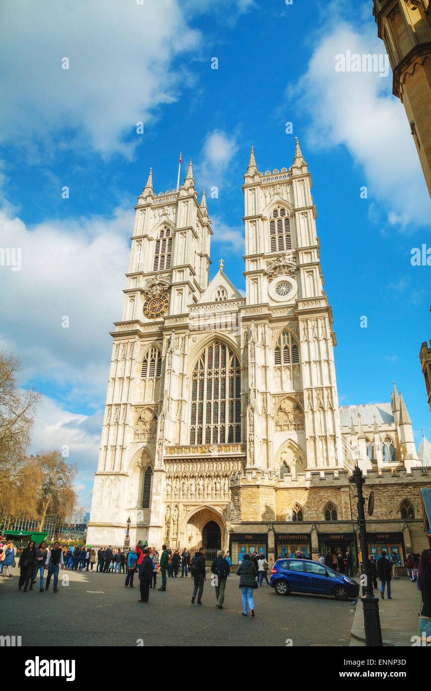 LONDON APRIL 5 Westminster Abbey church (Collegiate Church of St