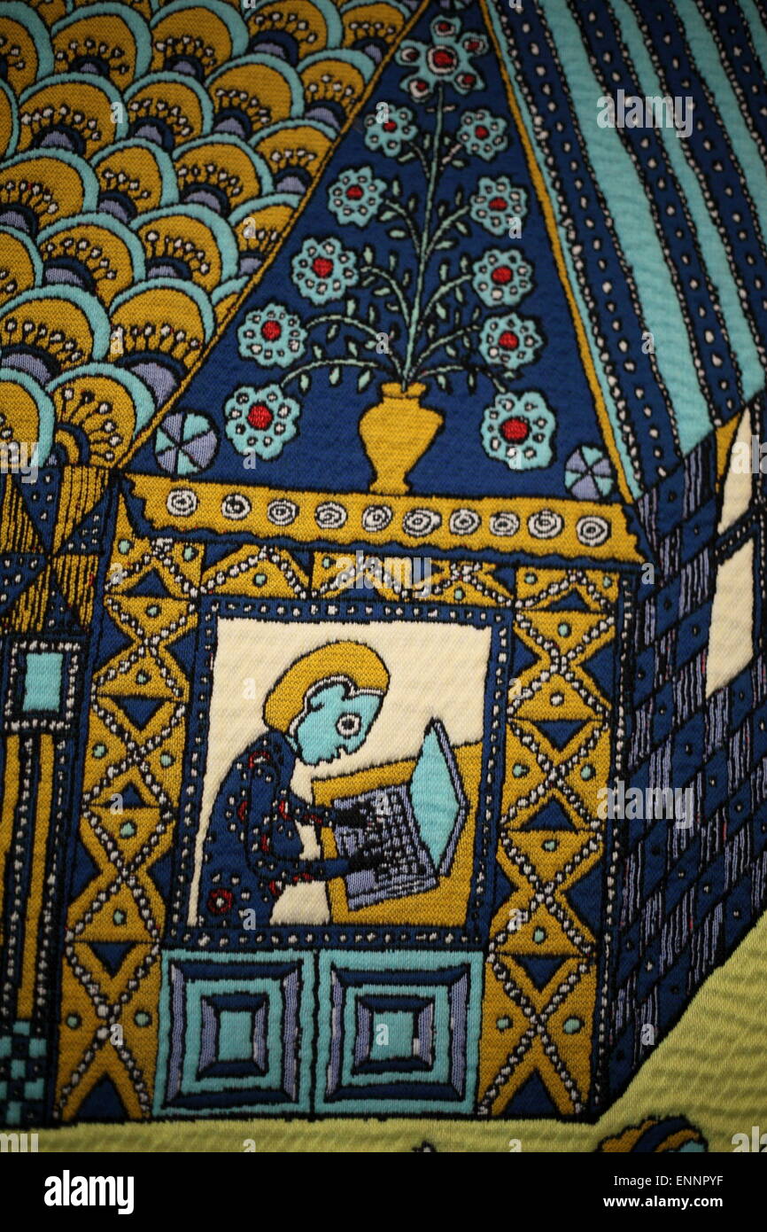 Detail of Grayson Perry Walthamstow Tapestry 2012 Stock Photo Alamy