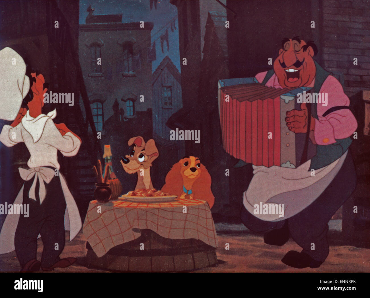 The Lady and The Tramp, aka: Susi und Strolch, USA 1955, Zeichentrickfilm, Regie: Clyde Geronimi, Darsteller: Susi und Strolch e Stock Photo