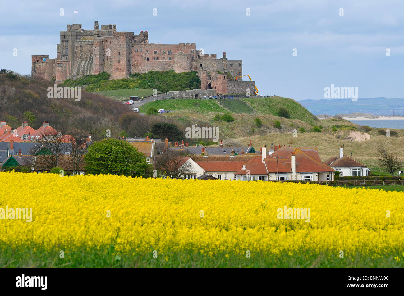 Bamburgh Castle, North East England, UK Stock Photo Alamy