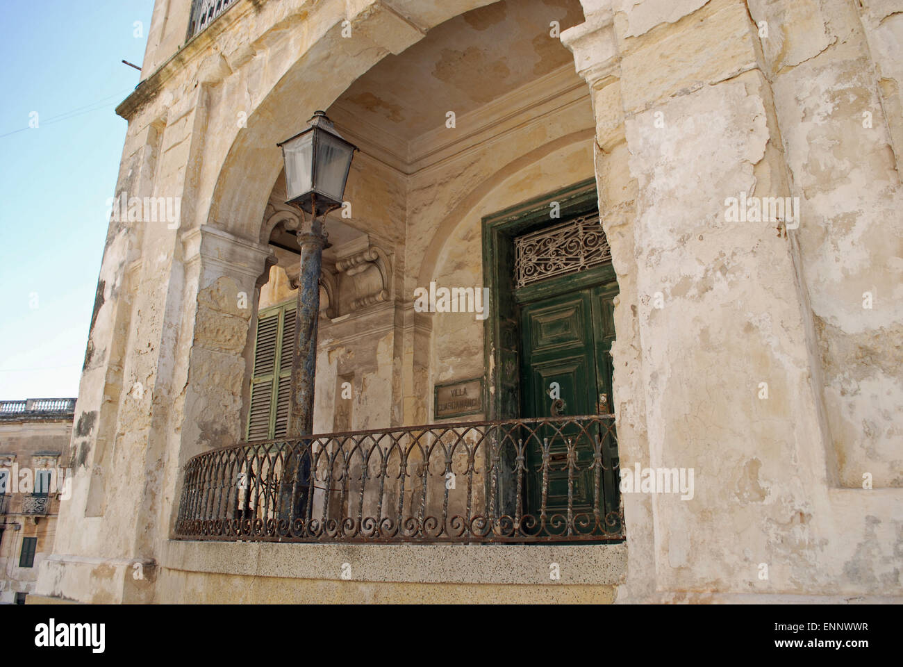 Villa Guardamangia in Valetta, Malta, the former residence of Queen Elizabeth II and Prince Philip, home to the Royal couple from 1949 to 1951. Stock Photo