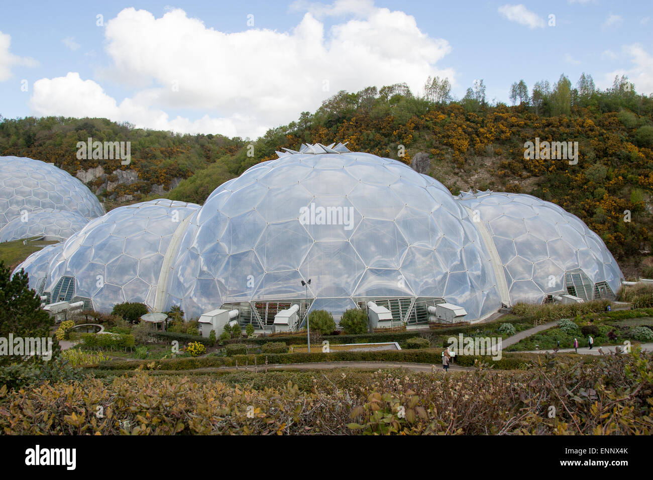 The Eden Project environmental conservation charity Park Stock Photo