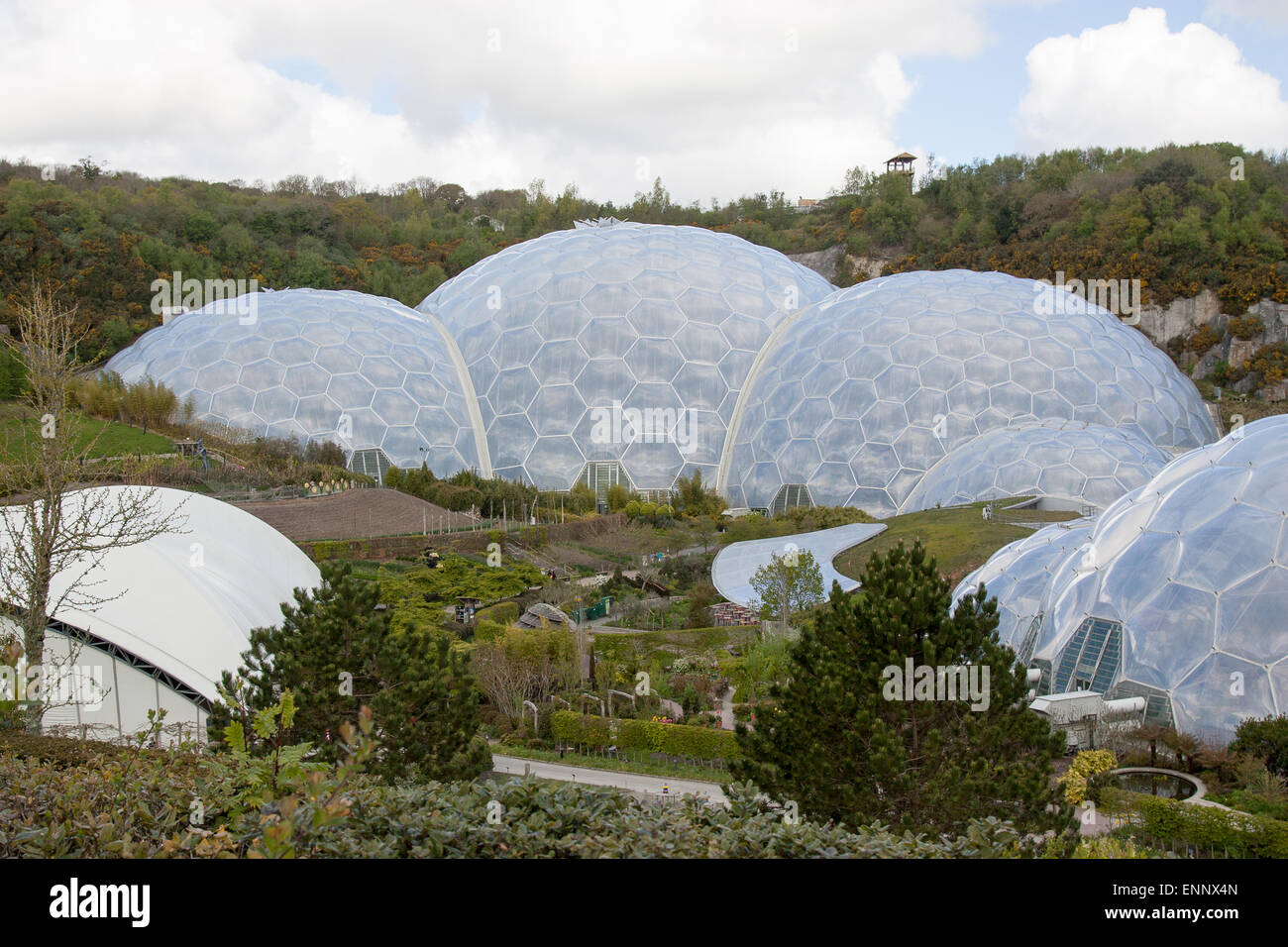 The Eden Project environmental conservation charity Park Stock Photo