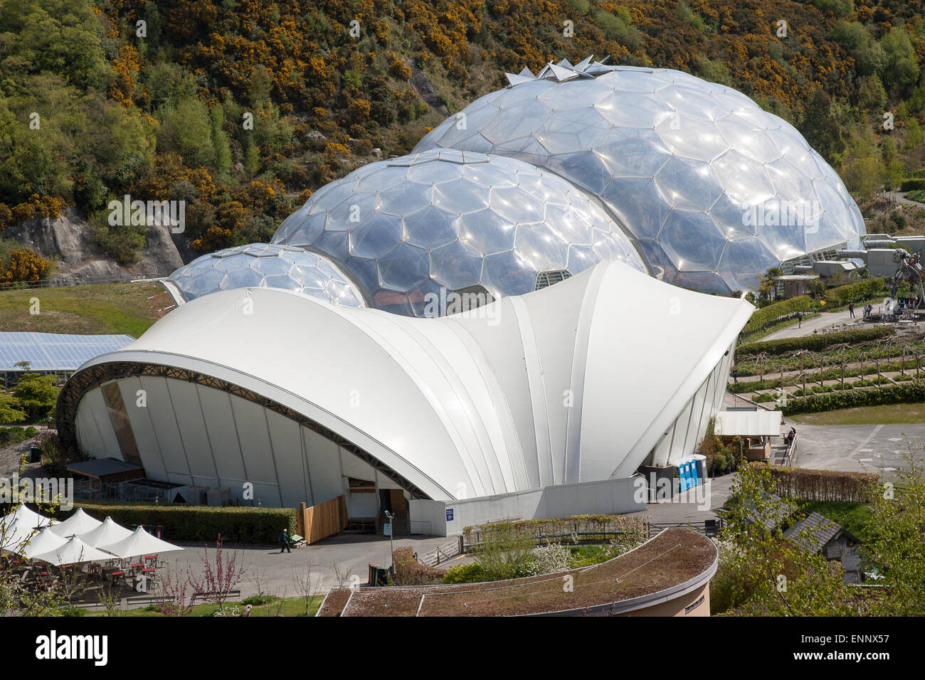 The Eden Project environmental conservation charity Park Stock Photo