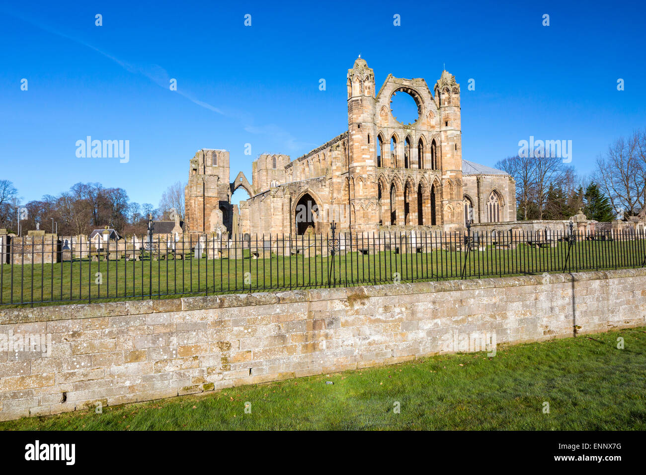 Ruins of Elgin Cathedral, Moray, Scotland, United Kingdom, Europe. Stock Photo