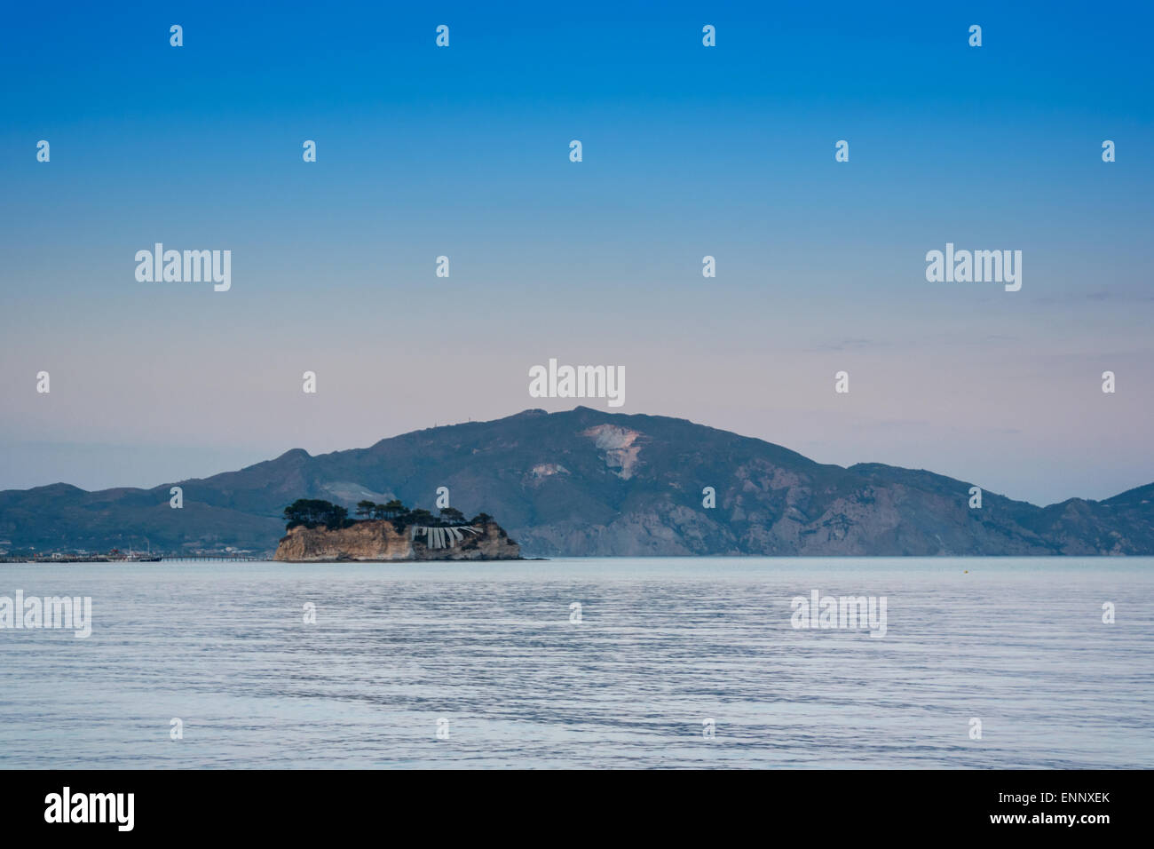 Agios Sostis, small island in Greece, Zakynthos Stock Photo