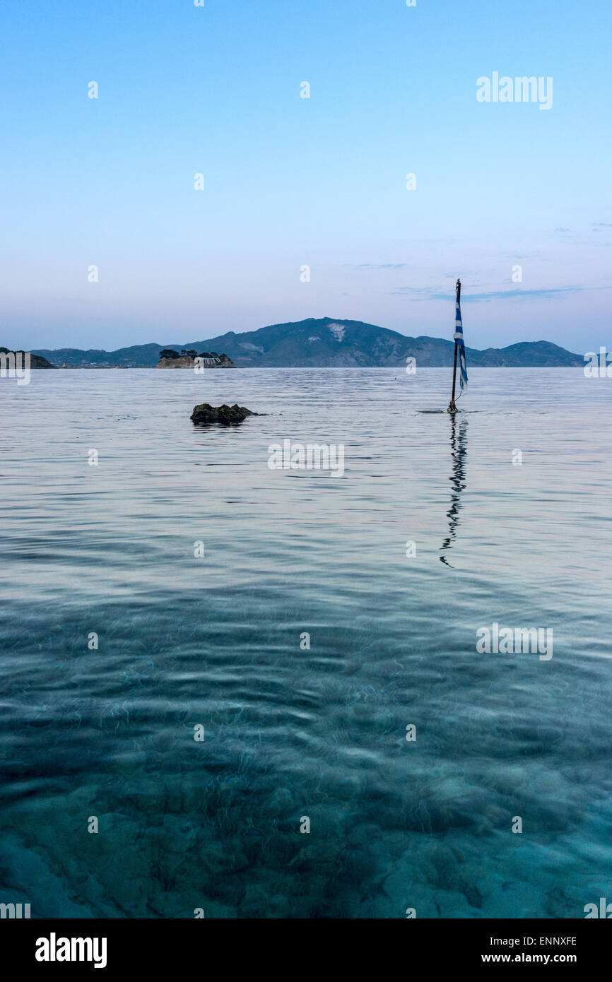 Beautiful sea landscapes on Zakynthos Island in Greece Stock Photo