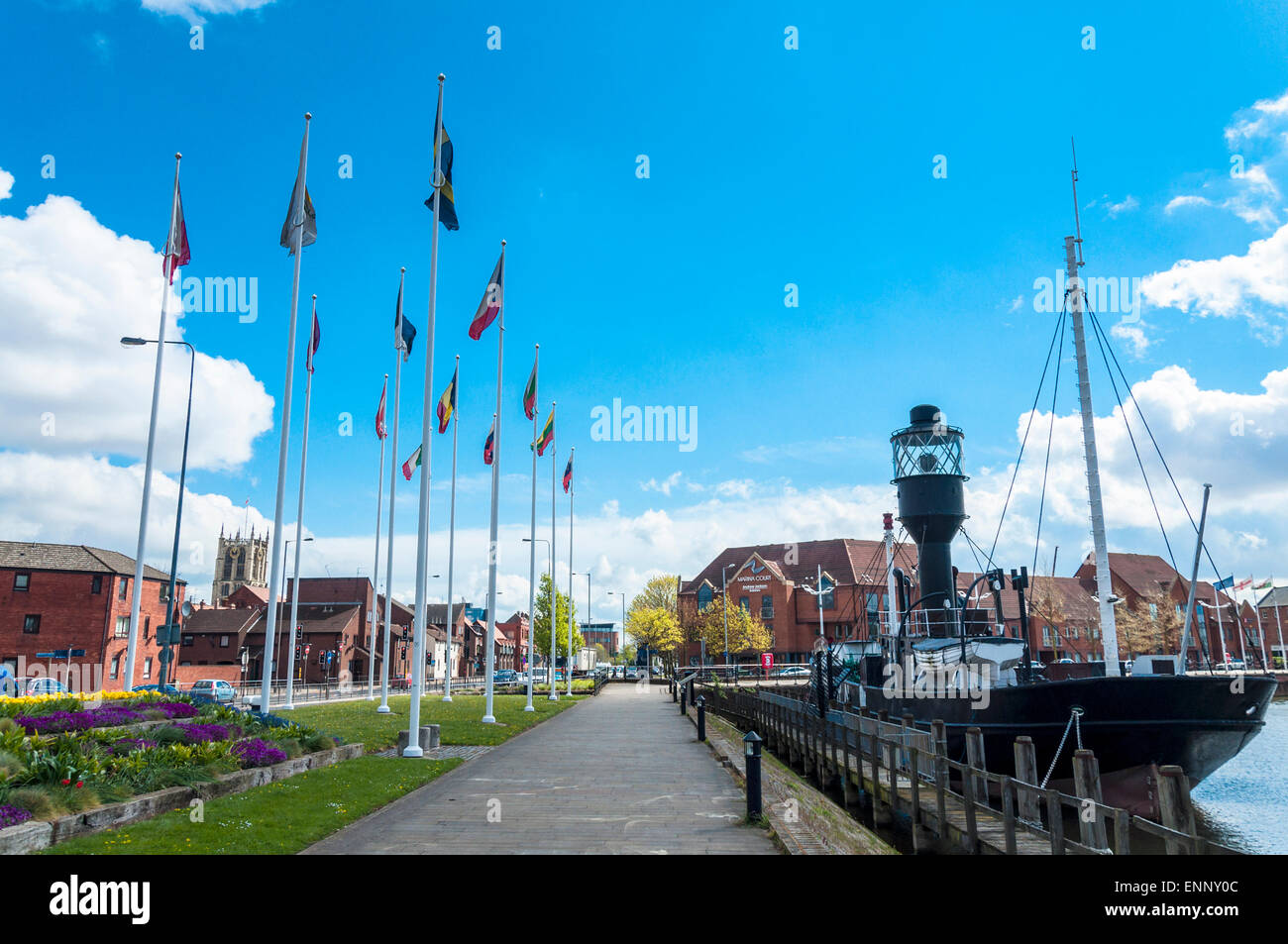 Spurn lightship at Humber Dock Marina, Kingston upon Hull, East Riding