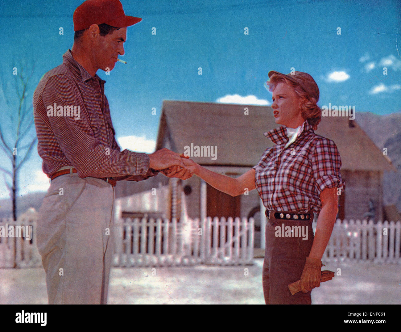 Bad Day at Black Rock; USA; 1955; aka Stadt in Angst; Regie: John Sturges; Darsteller: Robert Ryan, Anne Francis; Stock Photo