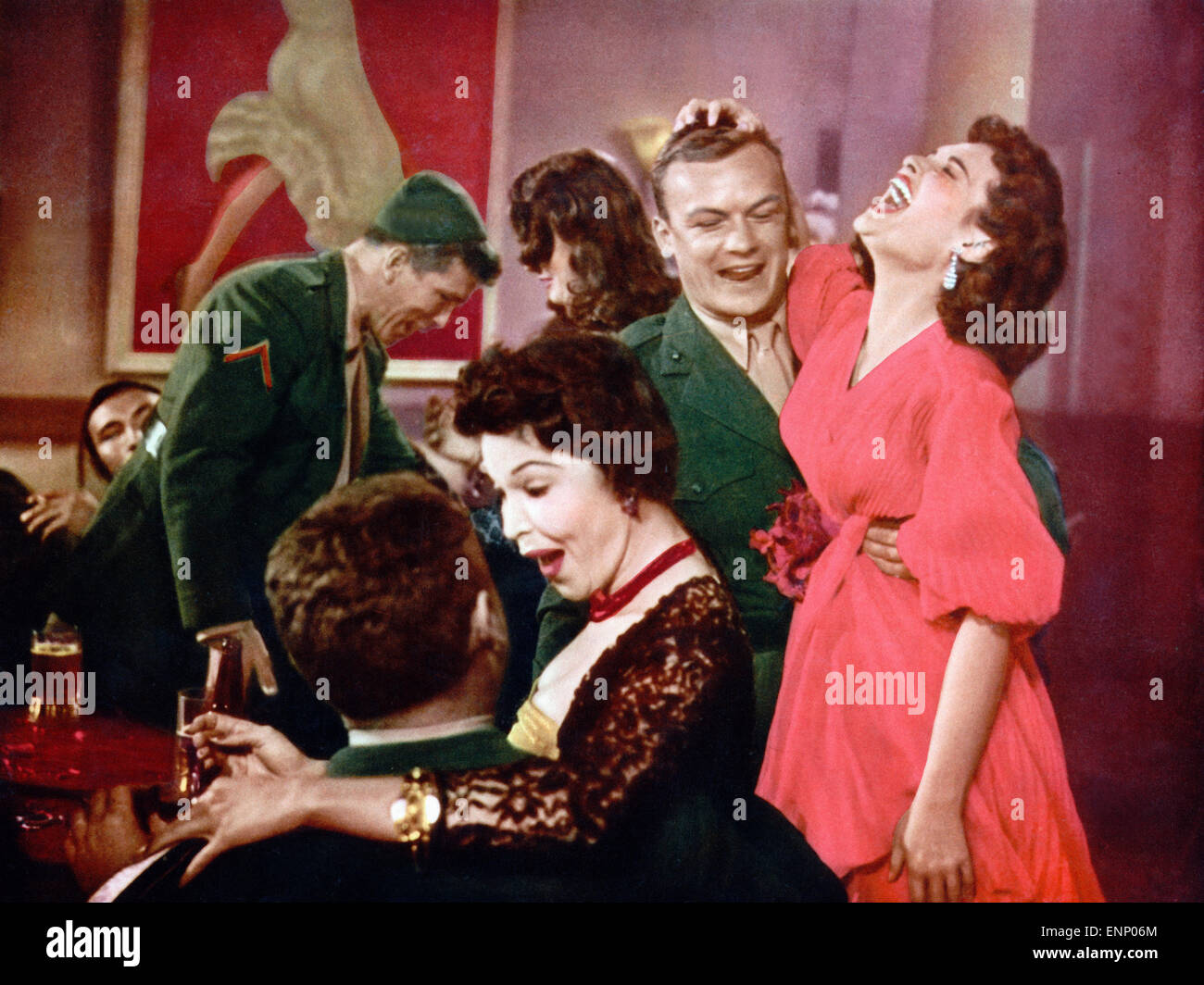 Battle Cry, USA 1955, aka: Urlaub bis zum Wecken, Regie: Raoul Walsh, Darsteller: Aldo Ray, Justus McQueen (L.Q. Jones) Stock Photo