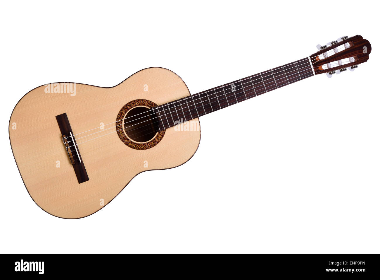 Nice acoustic guitar on the white background Stock Photo Alamy