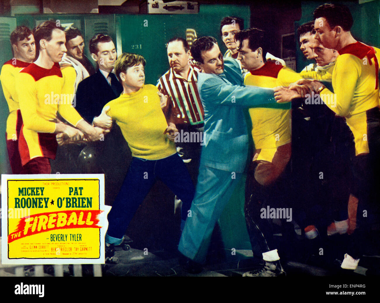 The Fireball, USA 1950, aka: Rollschuhfieber, Regie: Tay Carnett, Darsteller: Mickey Rooney, Milburn Stone, Glenn Corbett Stock Photo