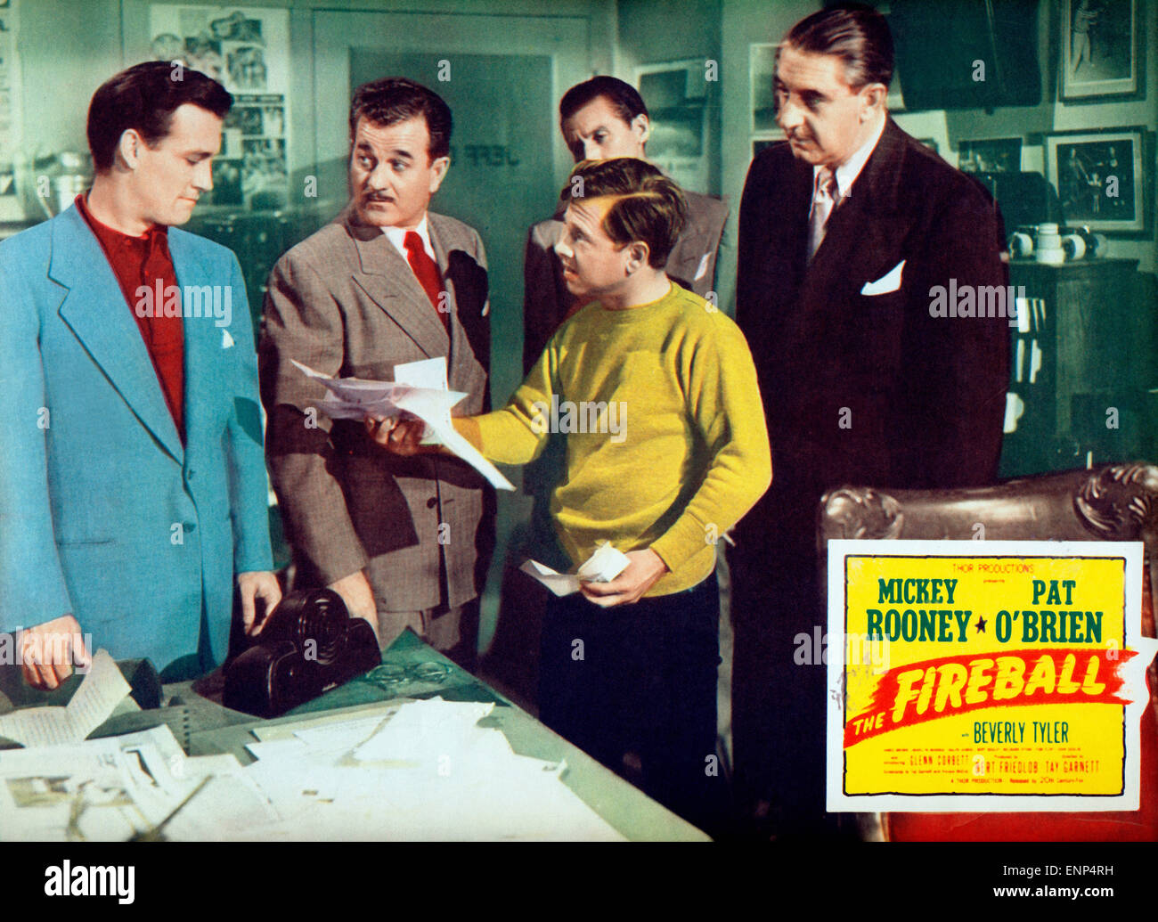 The Fireball, USA 1950, aka: Rollschuhfieber, Regie: Tay Carnett, Darsteller: Mickey Rooney, Milburn Stone, Glenn Corbett Stock Photo