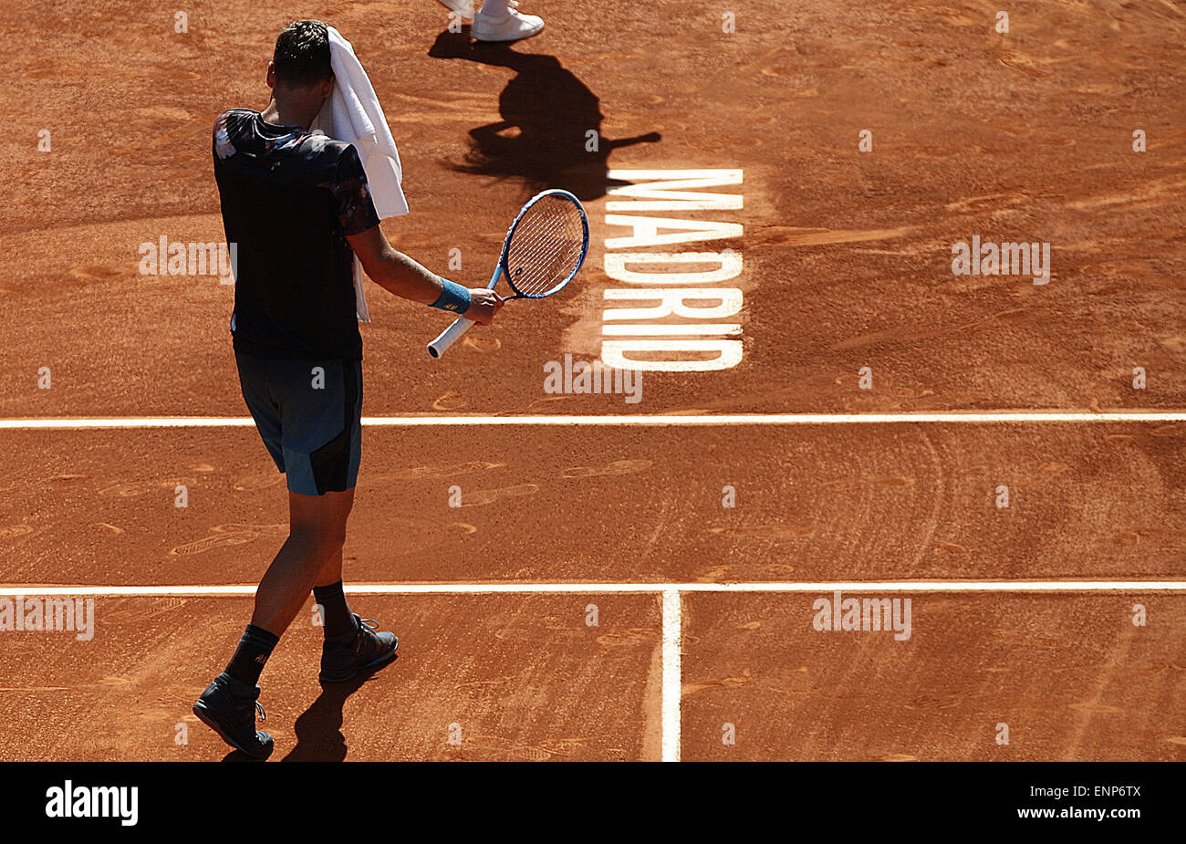Madrid, Spain. 9th May, 2015. 09.05.2015 Madrid, Spain. Tomas Berdych lost to Rafael Nadal in the S-Final of the Madrid open. Credit:  Michael Cullen/ZUMA Wire/Alamy Live News Stock Photo