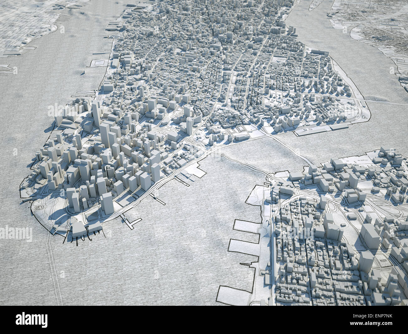 New york city map hi-res stock photography and images - Alamy
