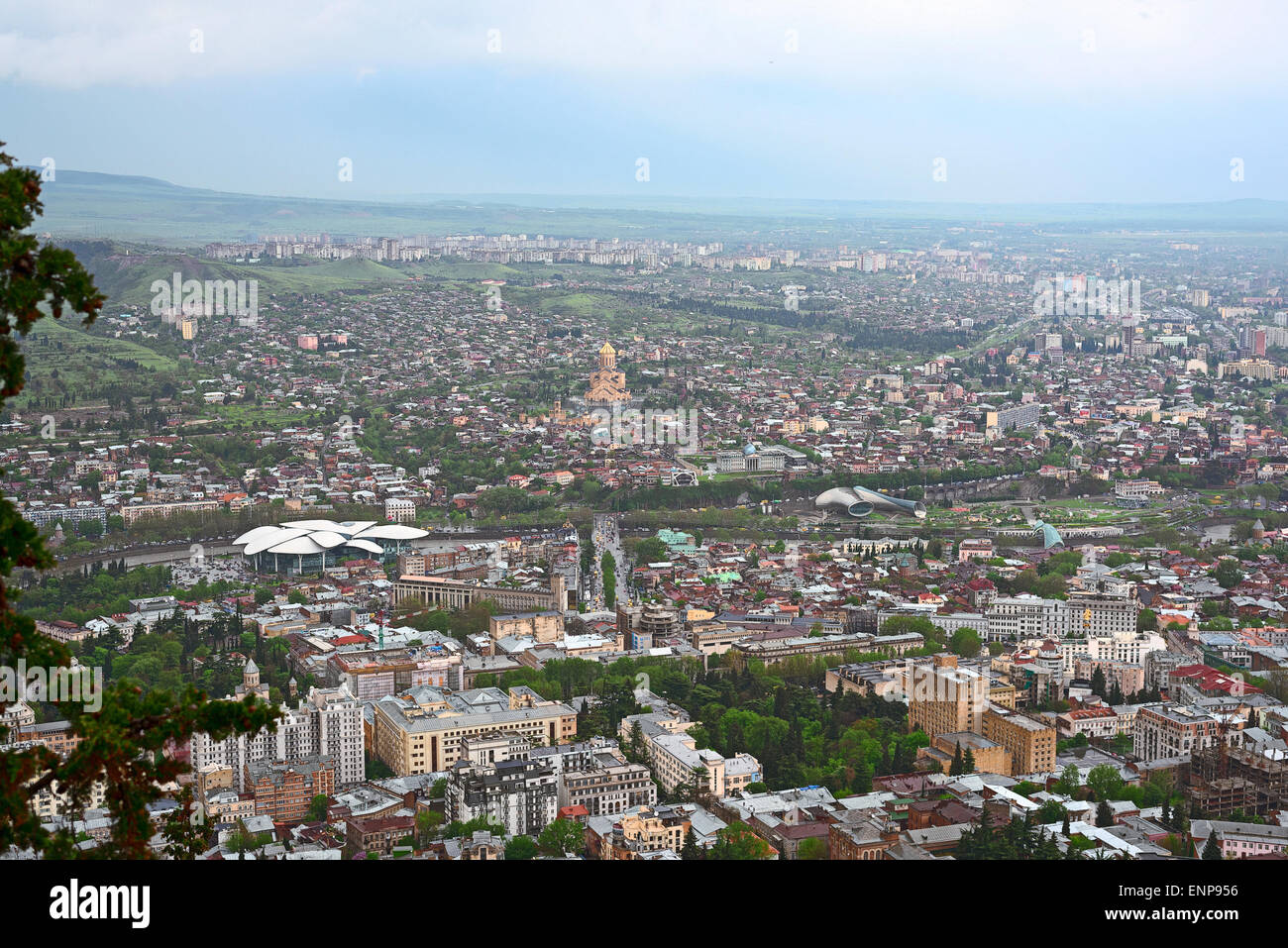 Tbilisi, Georgia, city center. view from funicular Stock Photo