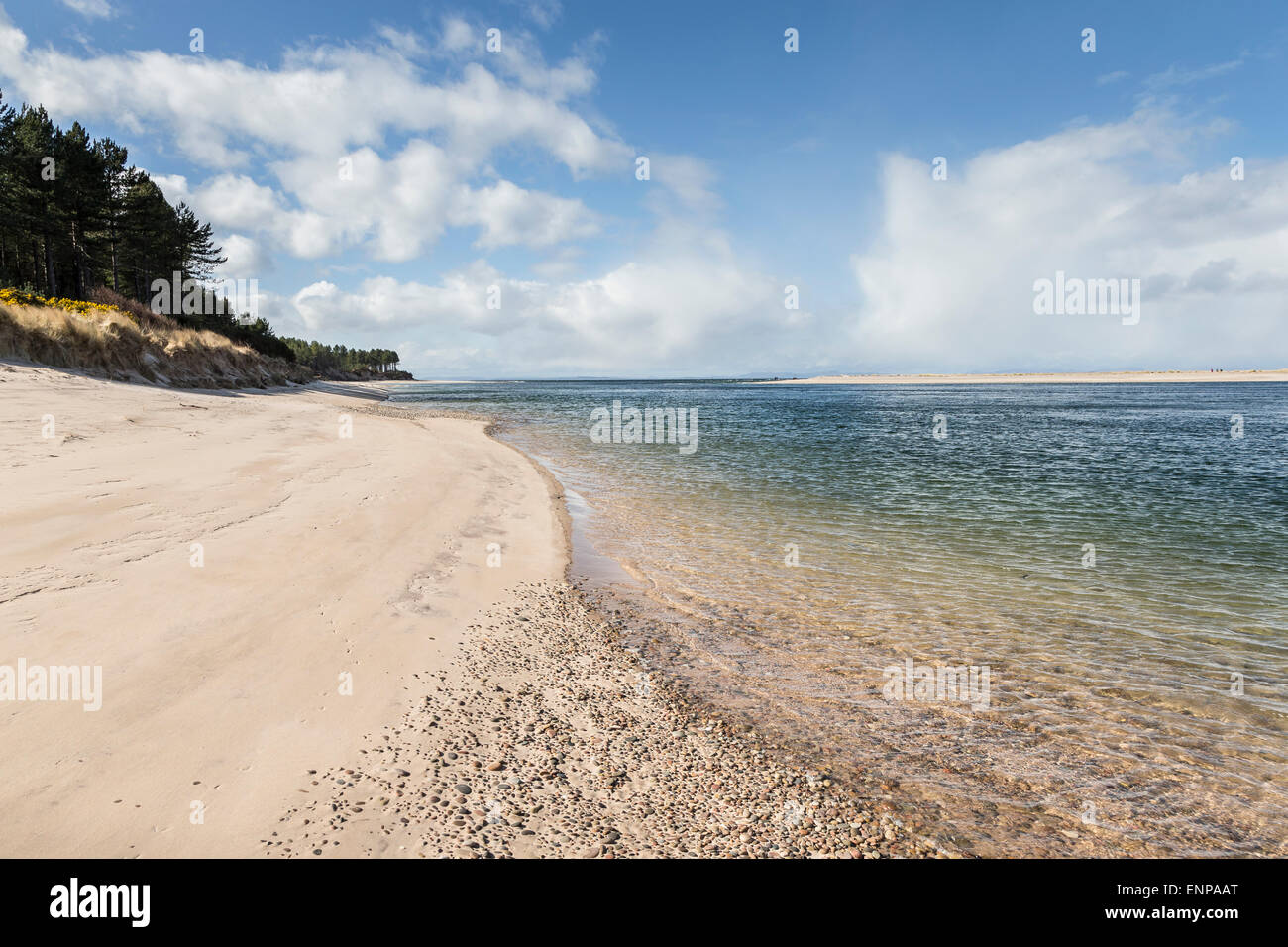 Culbin Sands on the Moray Firth in Scotland. Stock Photo