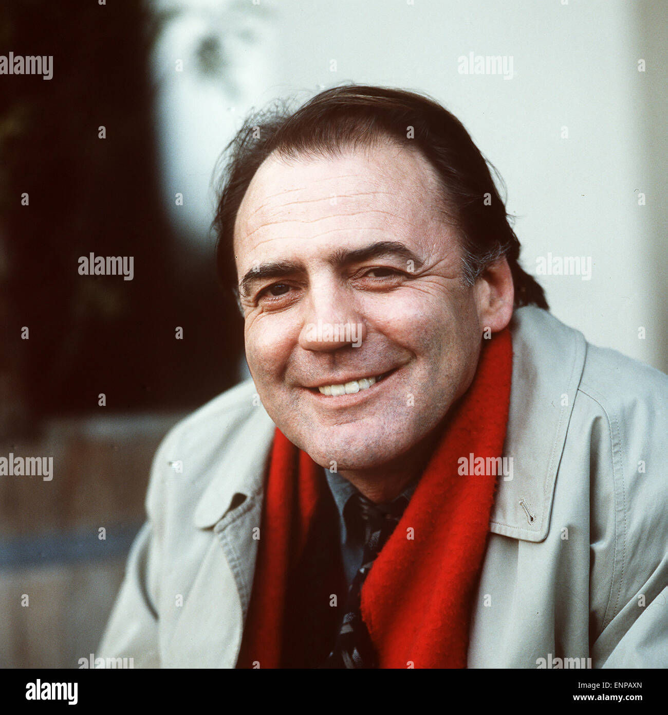 Der renommierte Schweizer Schauspieler Bruno Ganz, Portrait, 02/1990. Famous Swiss actor and Film Star Bruno Ganz, 1990. Stock Photo