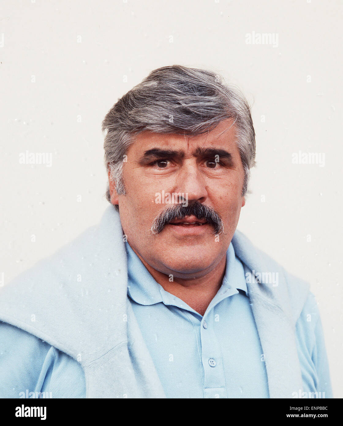 Schauspieler Mario Adorf, Portrait, 09/1985. German actor Mario Adorf 