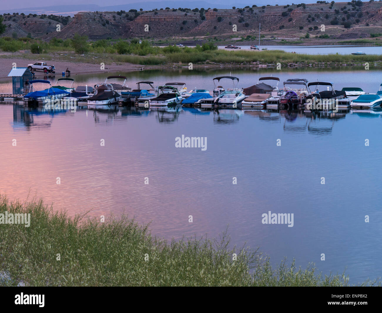 Sunset, South Shore Marina, Lake Pueblo State Park, Pueblo, Colorado Stock Photo Alamy
