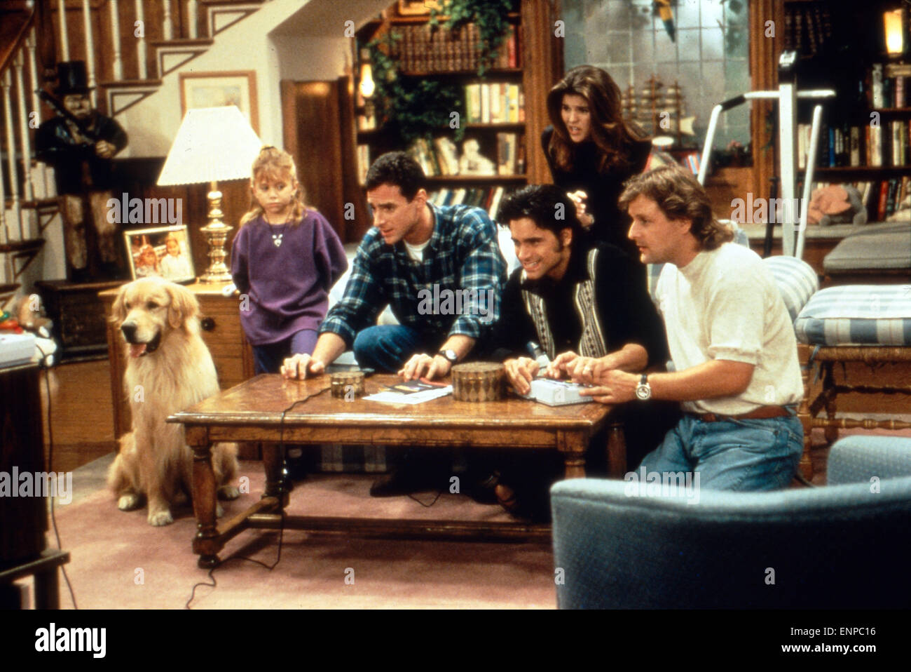 Full House, Sitcom, USA 1987 - 1995, Staffel 8, Darsteller: Mary Kate oder Ashley Olsen, Bob Saget, John Stamos, Lori Loughlin,  Stock Photo
