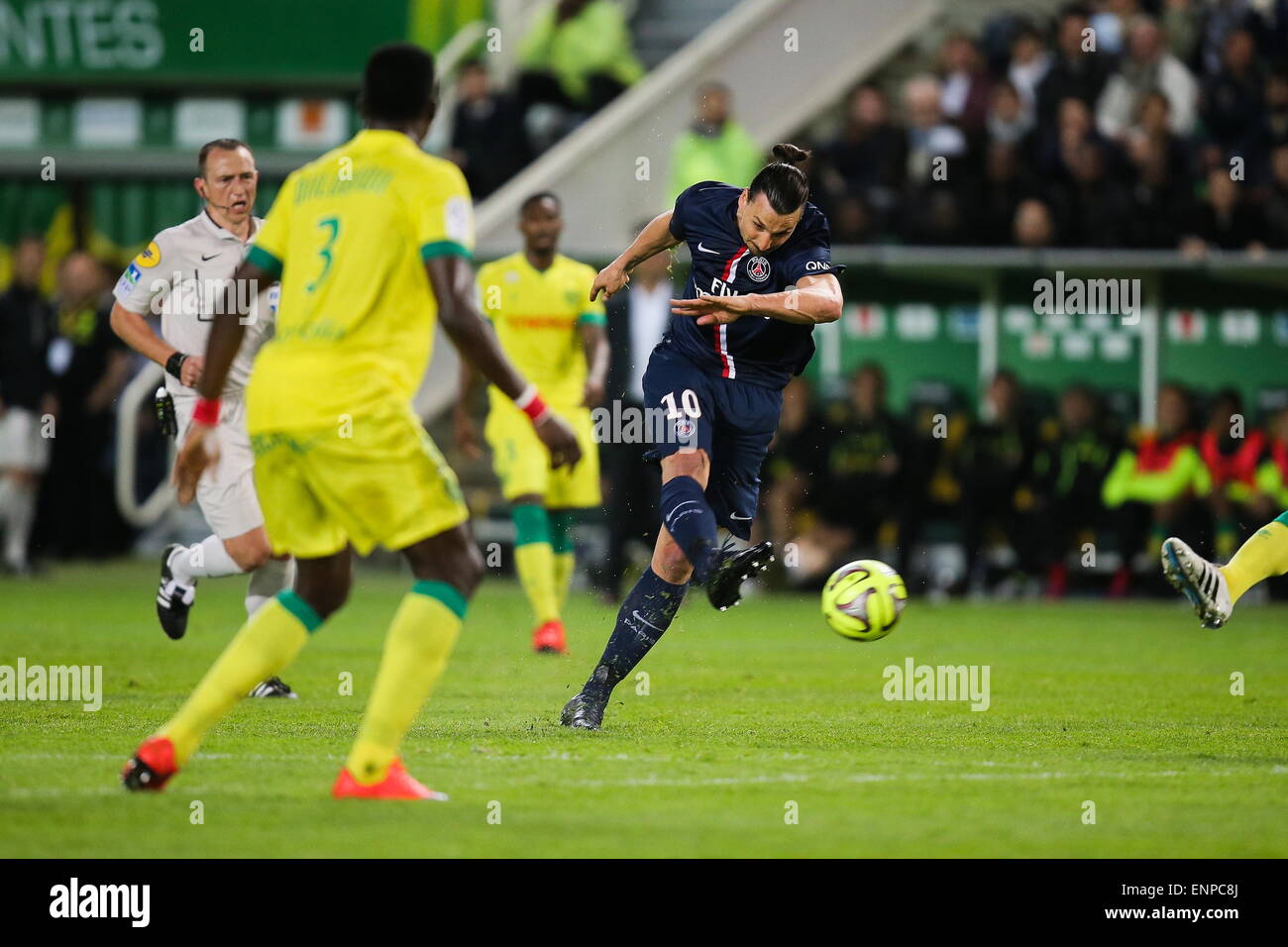 Zlatan IBRAHIMOVIC - 03.05.2015 - Nantes/Paris Saint Germain - 35eme journee de Ligue 1.Photo : Vincent Michel/Icon Sport Stock Photo