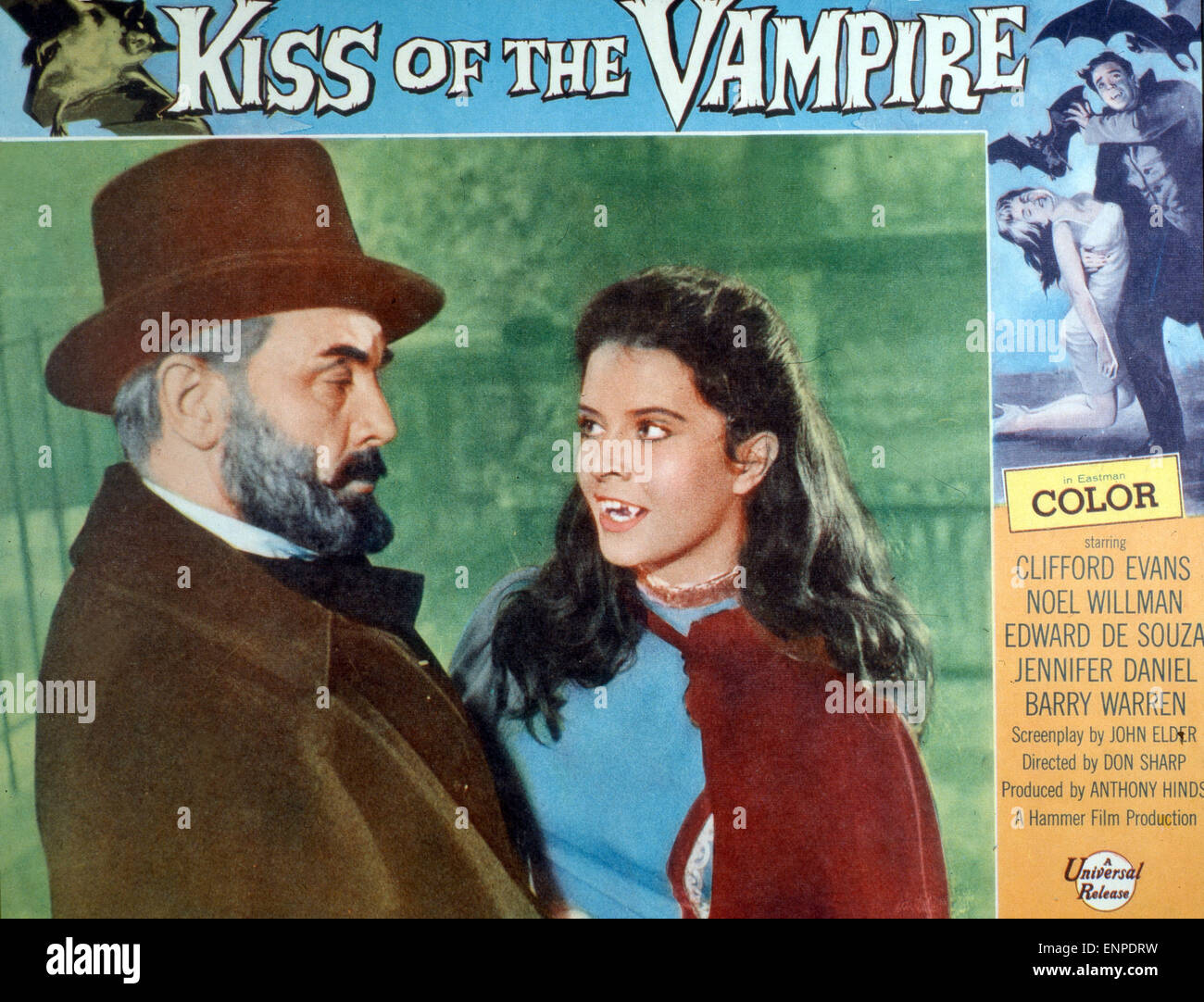 The Kiss of the Vampire, aka: Der Kuss des Vampirs, Großbritannien 1963 ...