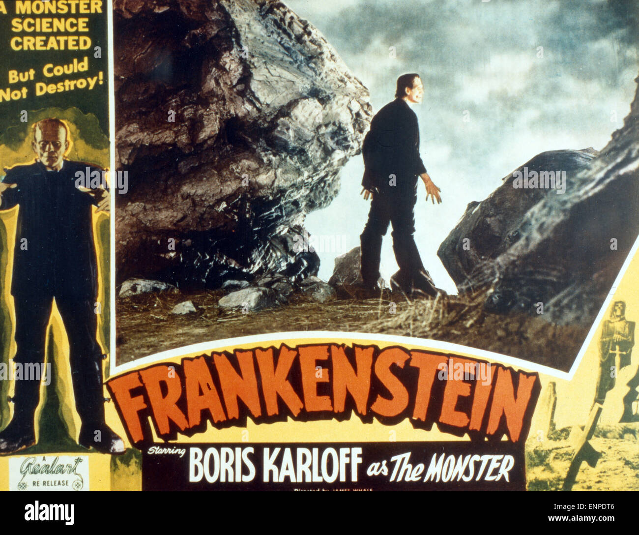 Frankenstein, USA 1931, Regie: James Whale, Darsteller: Boris Karloff ...