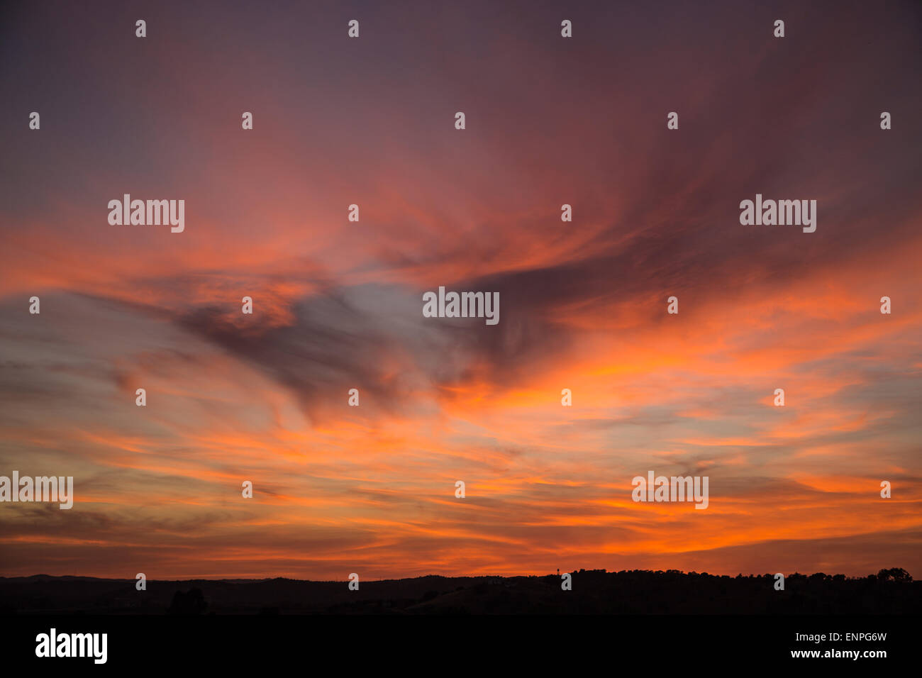 Sky fire sunset hi-res stock photography and images - Alamy