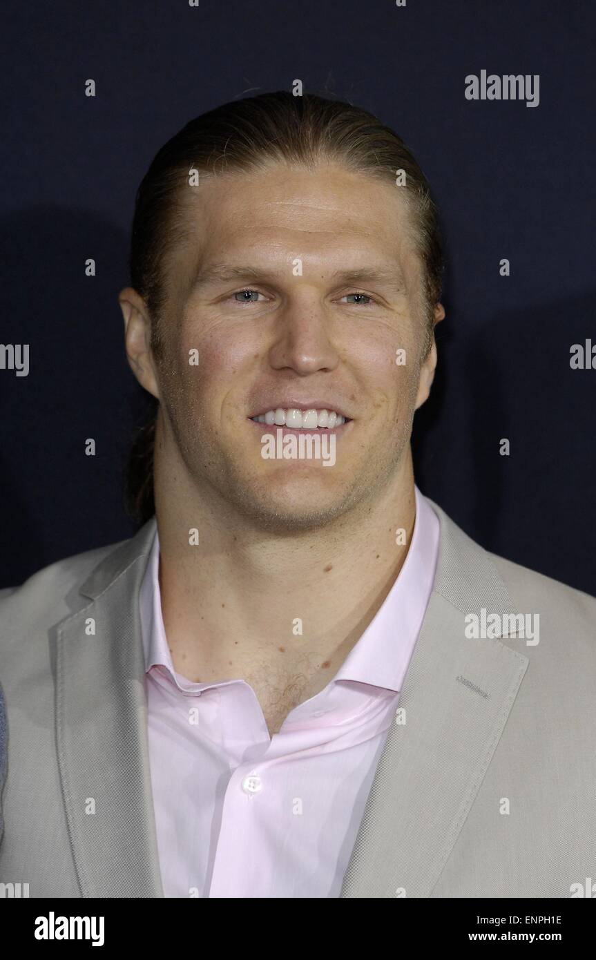 Los Angeles, CA, USA. 8th May, 2015. Clay Matthews at arrivals for PITCH PERFECT 2 Premiere, Nokia Theatre L.A. LIVE, Los Angeles, CA May 8, 2015. Credit:  Michael Germana/Everett Collection/Alamy Live News Stock Photo