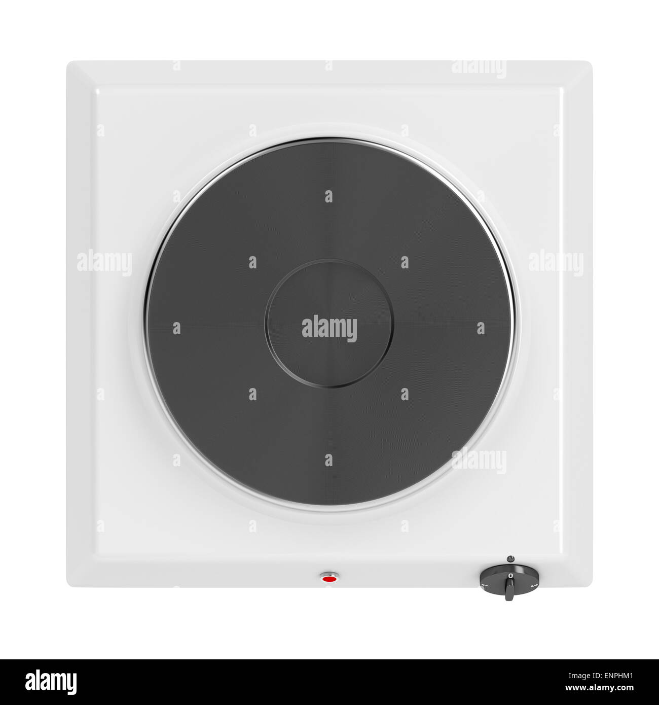 Hot plate isolated on white background, top view Stock Photo Alamy