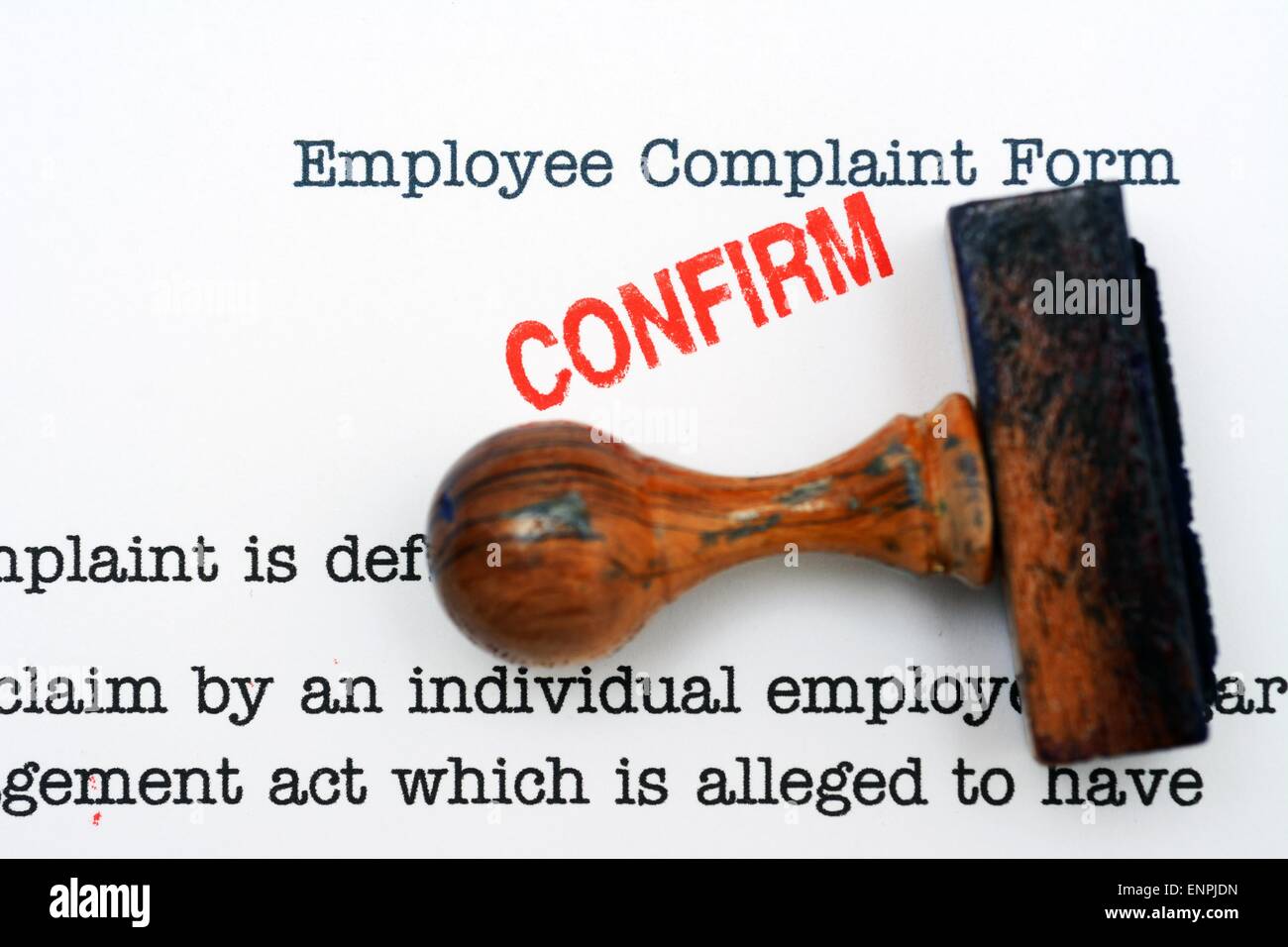 employee complaint form stock photo 82246689 alamy employee complaint form