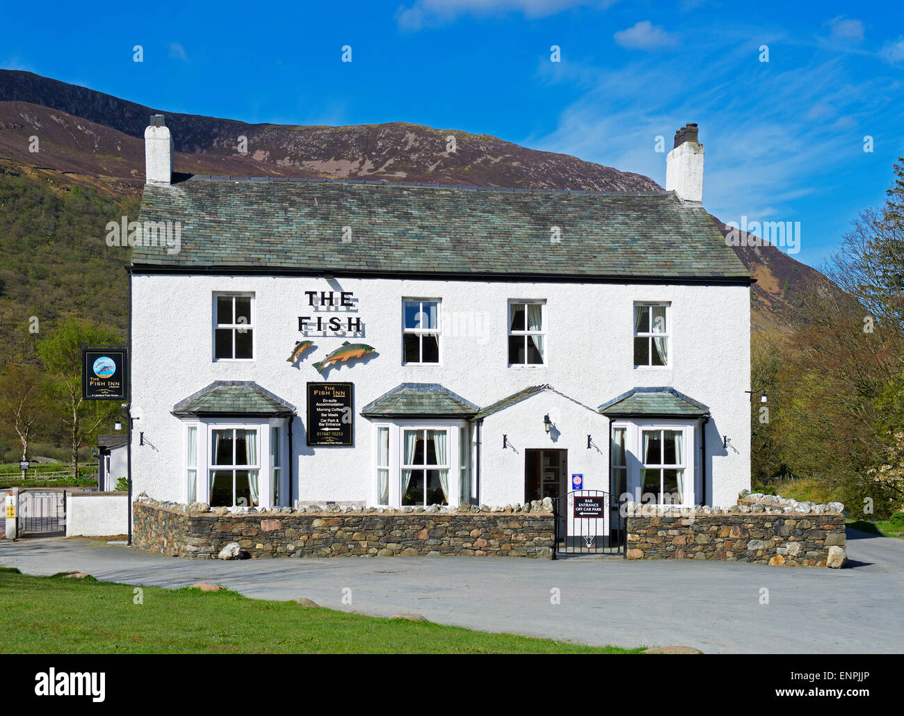 The Fish Inn, Buttermere village, Lake District National Park, Cumbria