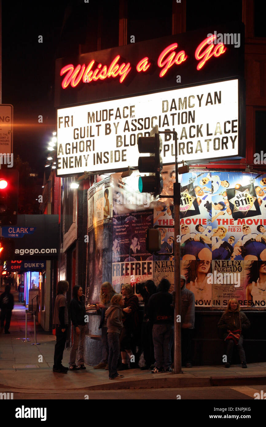 Whisky a Go Go in West Hollywood California Stock Photo Alamy