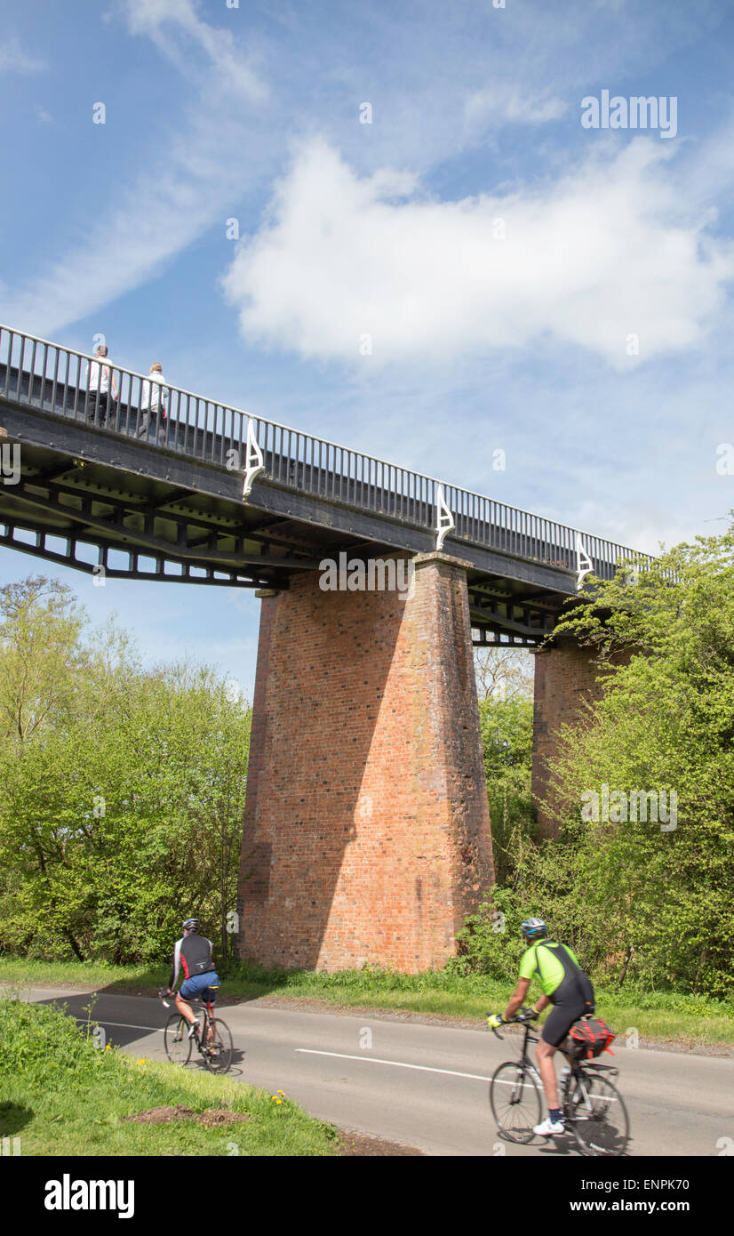 Edstone Aqueduct on the Stratford upon Avon Canal, Warwickshire, England, UK Stock Photo