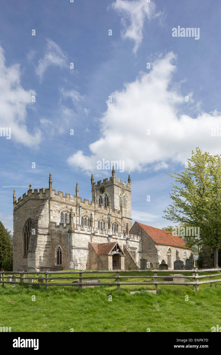 St Peter's church, Wootton Wawen, Warwickshire, England, UK Stock Photo