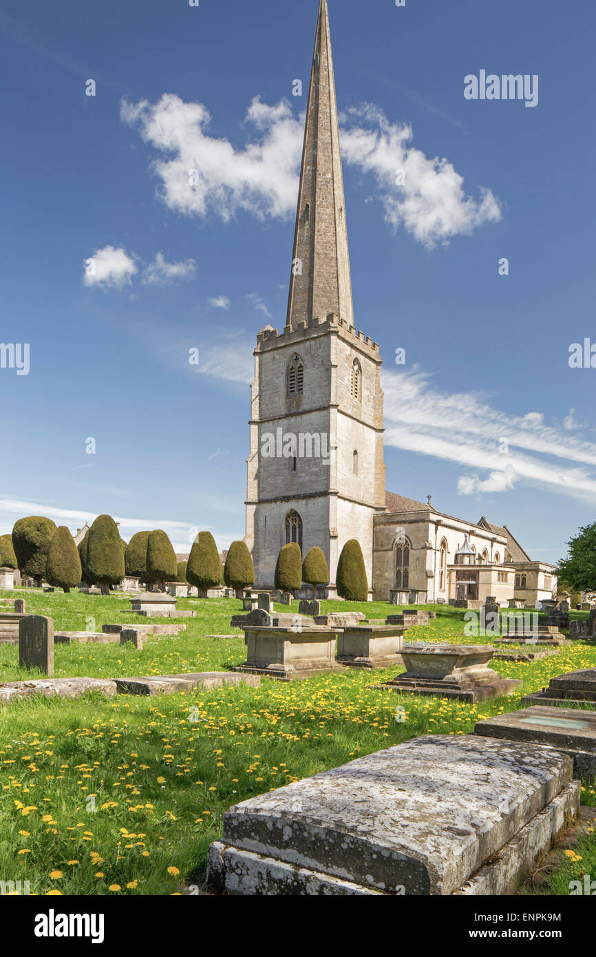St Mary's Parish Church Painswick, Gloucestershire, England, UK Stock Photo