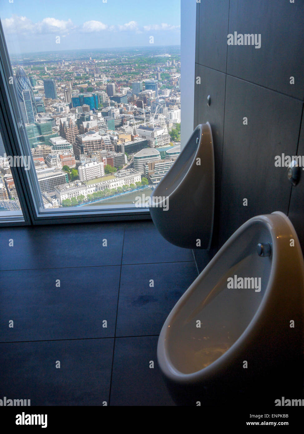 The Loo with a View, The Shard, London Bridge, London, UK. Stock Photo