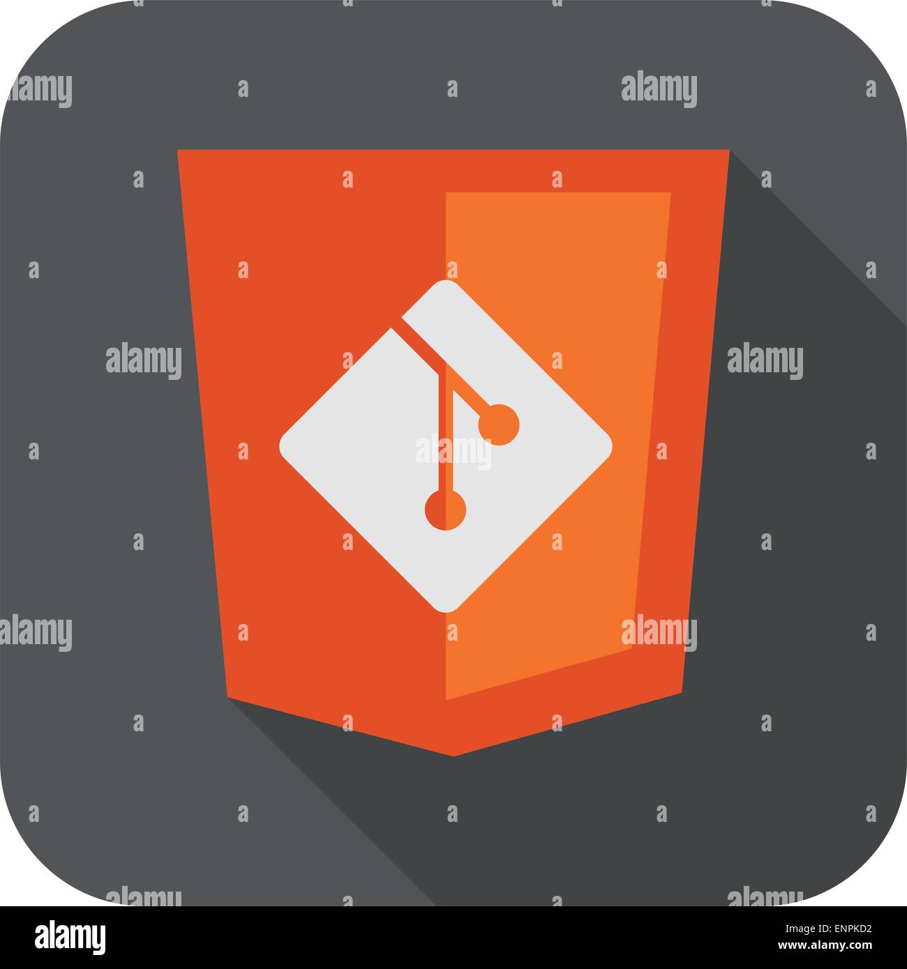 vector illustration web development shield sign showing programming process icon version control system Stock Vector