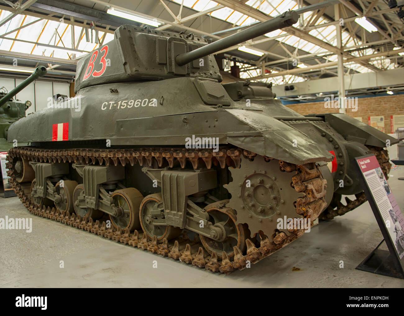 Cruiser Tank RAM Mark II at Tank Museum in Bovington, UK Stock Photo
