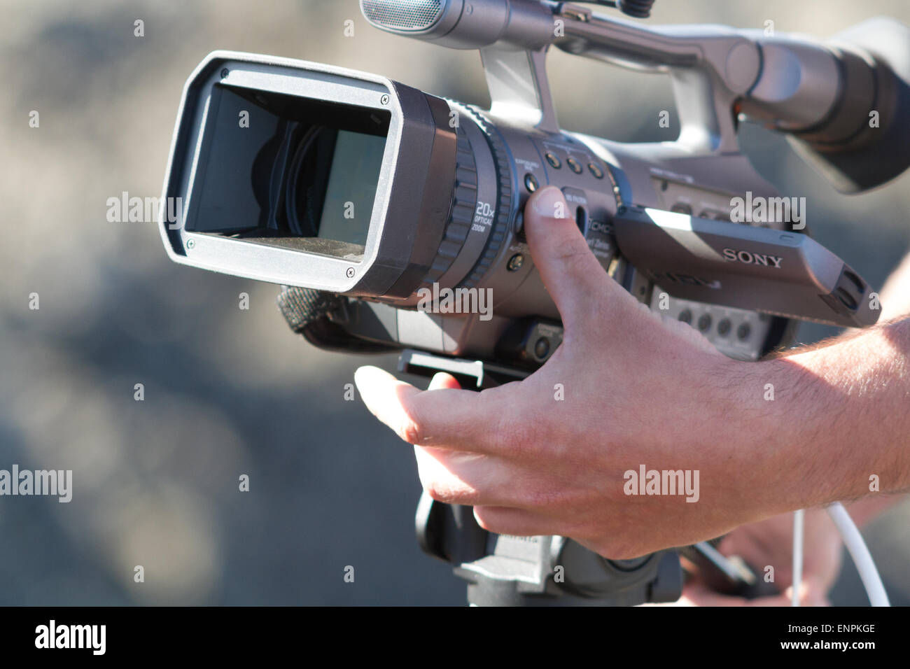Professional video camcorder Stock Photo Alamy
